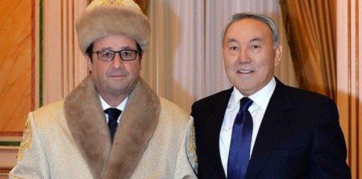 Francois Hollande, ironizat şi comparat cu Borat